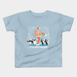 It's a jolly holiday! - cute penguin Kids T-Shirt